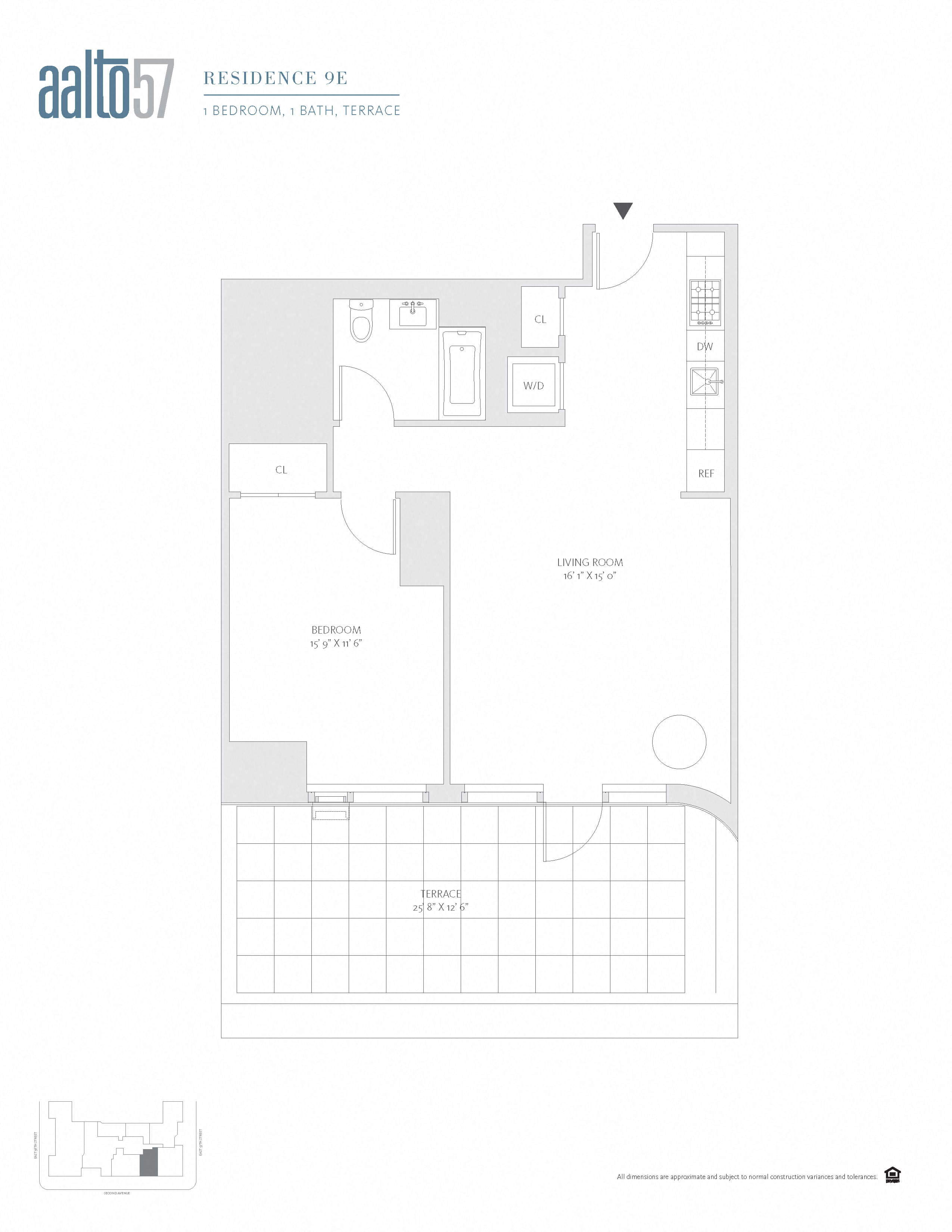 Apartment 09E floorplan